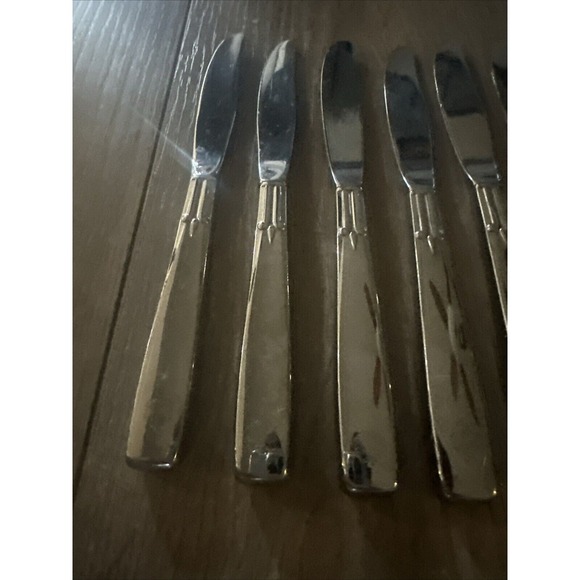 6 PCs‎ Oneida USA Stainless Silverware OHS293 Dinner Knives